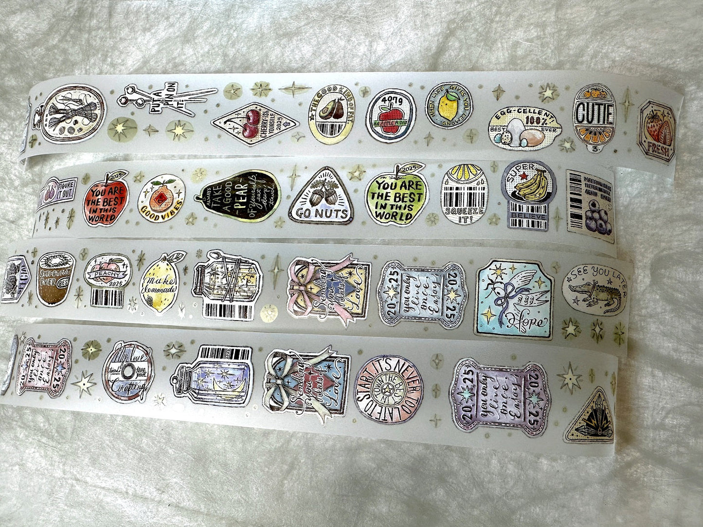 Lin Chia Ning - Sticker Club: Life PET & washi tape SAMPLES