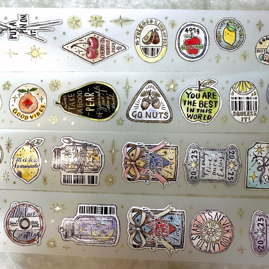 Lin Chia Ning - Sticker Club: Life PET & washi tape SAMPLES