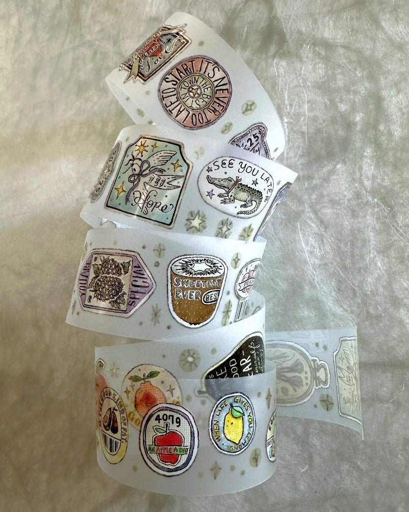 Lin Chia Ning - Sticker Club: Life PET & washi tape SAMPLES