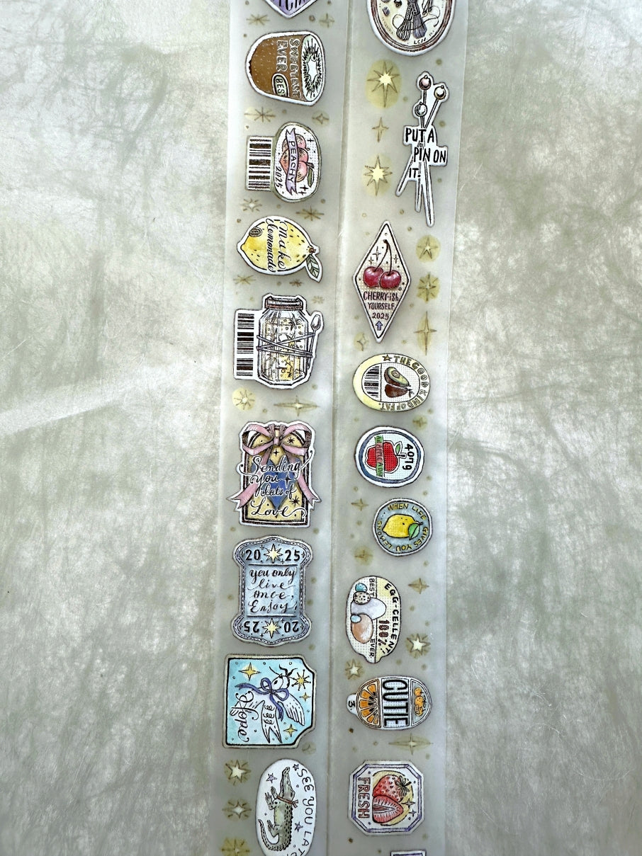 Lin Chia Ning - Sticker Club: Life PET & washi tape SAMPLES