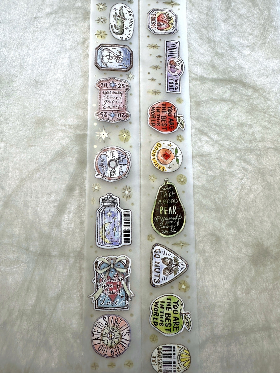 Lin Chia Ning - Sticker Club: Life PET & washi tape SAMPLES