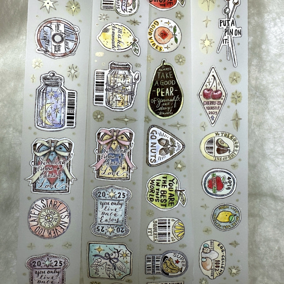 Lin Chia Ning - Sticker Club: Life PET & washi tape SAMPLES