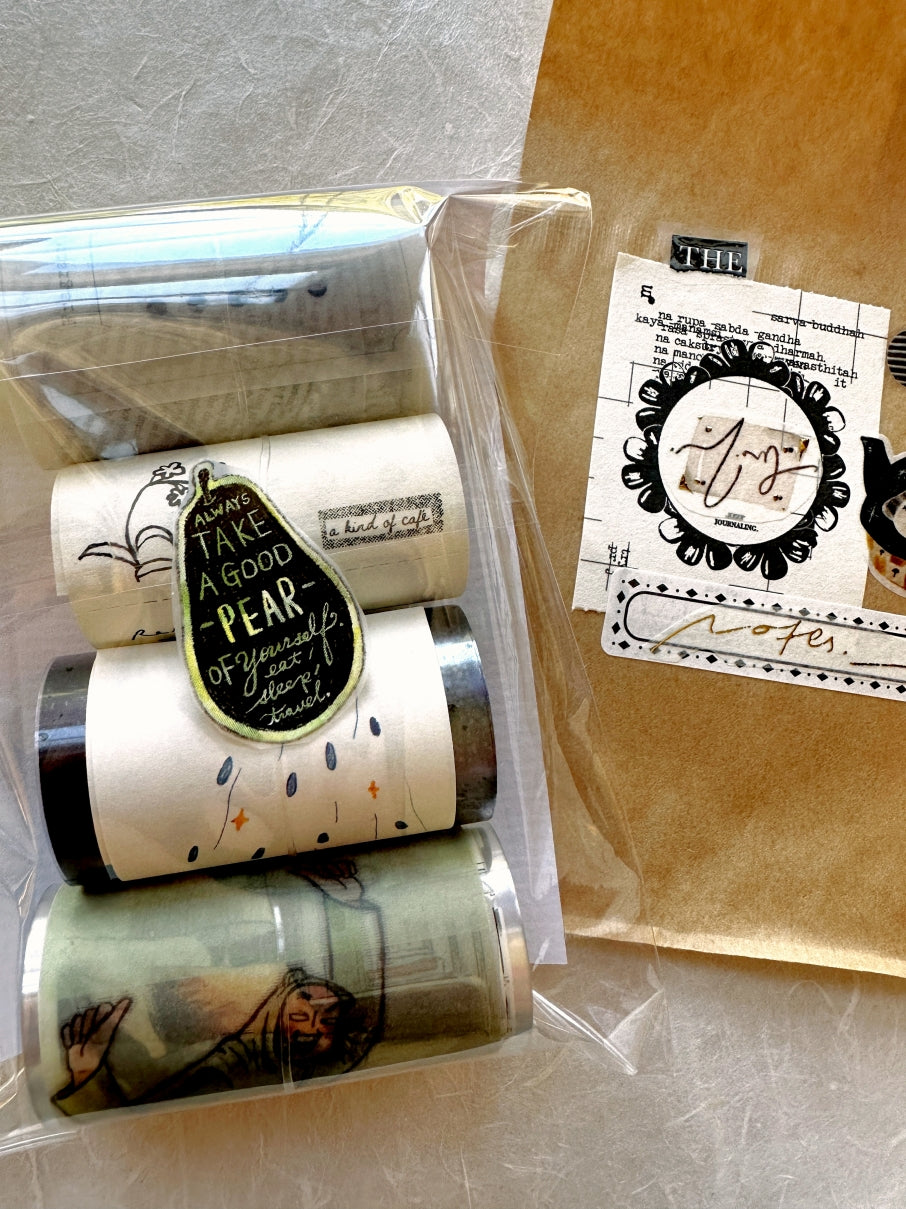 Lin Chia Ning - Sticker Club: Life PET & washi tape SAMPLES