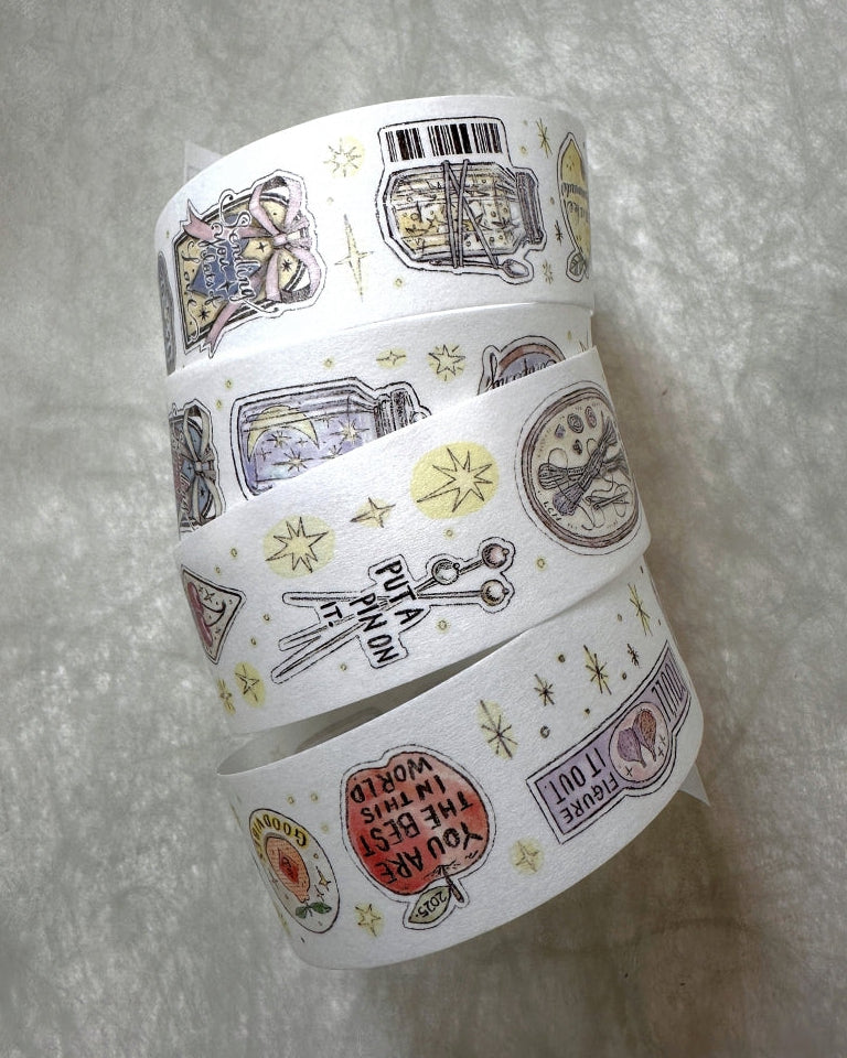 Lin Chia Ning - Sticker Club: Life PET & washi tape SAMPLES