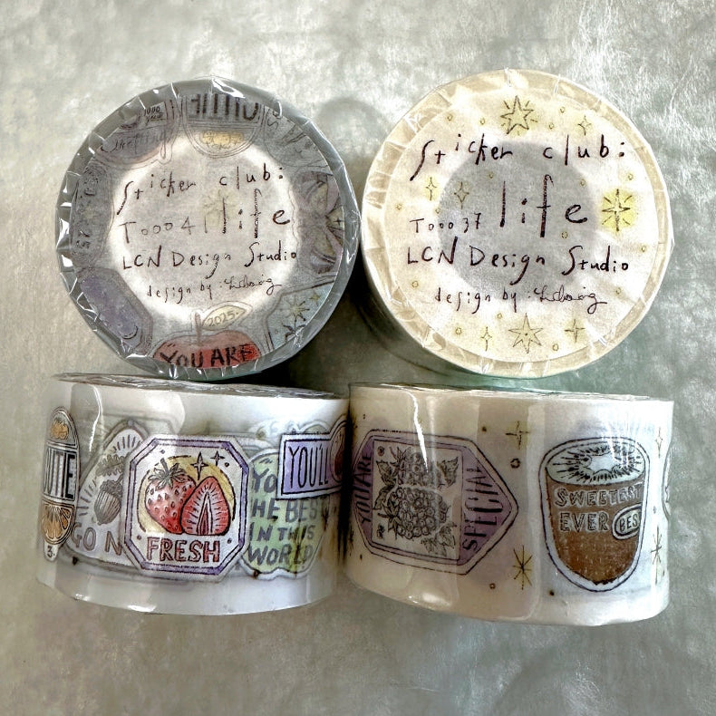 Lin Chia Ning - Sticker Club: Life PET & washi tape SAMPLES