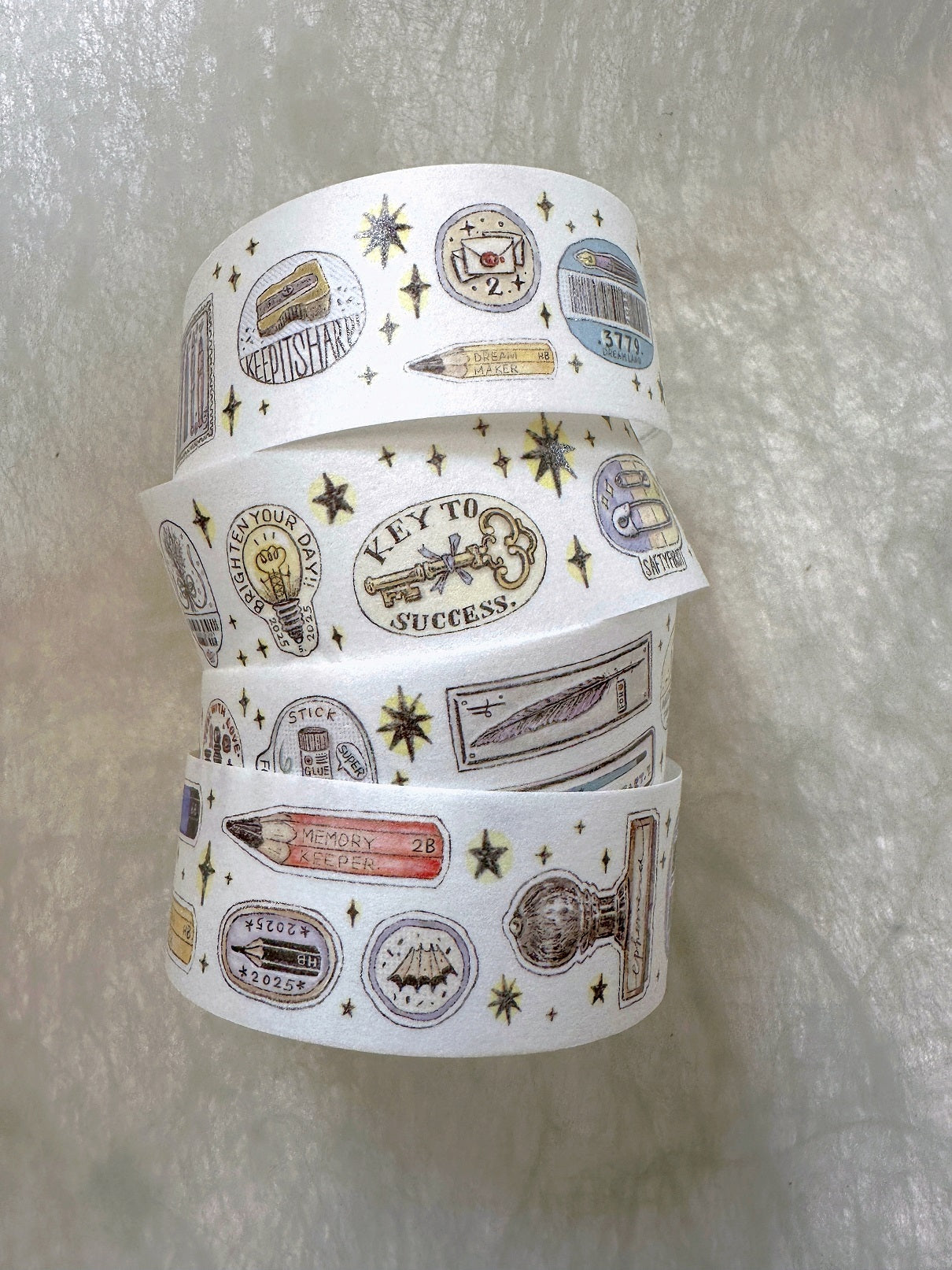 Lin Chia Ning - Sticker Club: Stationery PET & washi tape SAMPLES