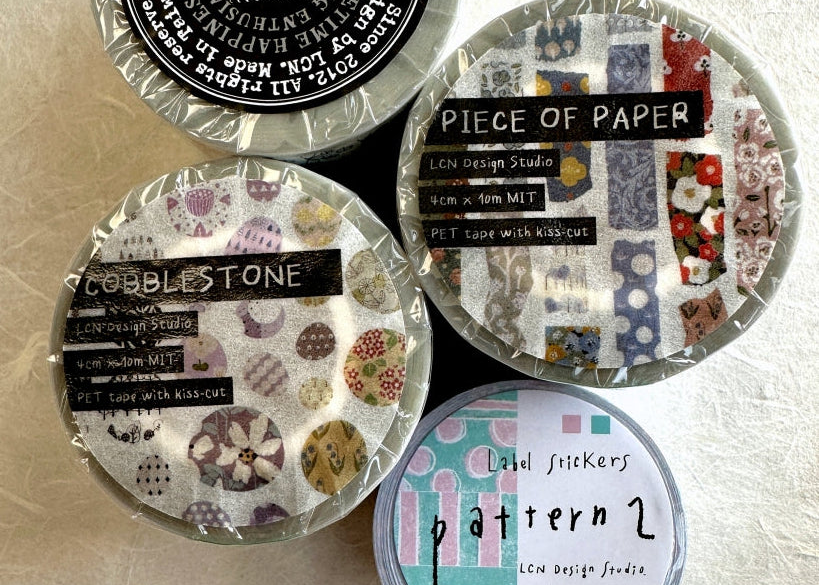 Lin Chia Ning - Cobblestone kiss-cut PET tape SAMPLES