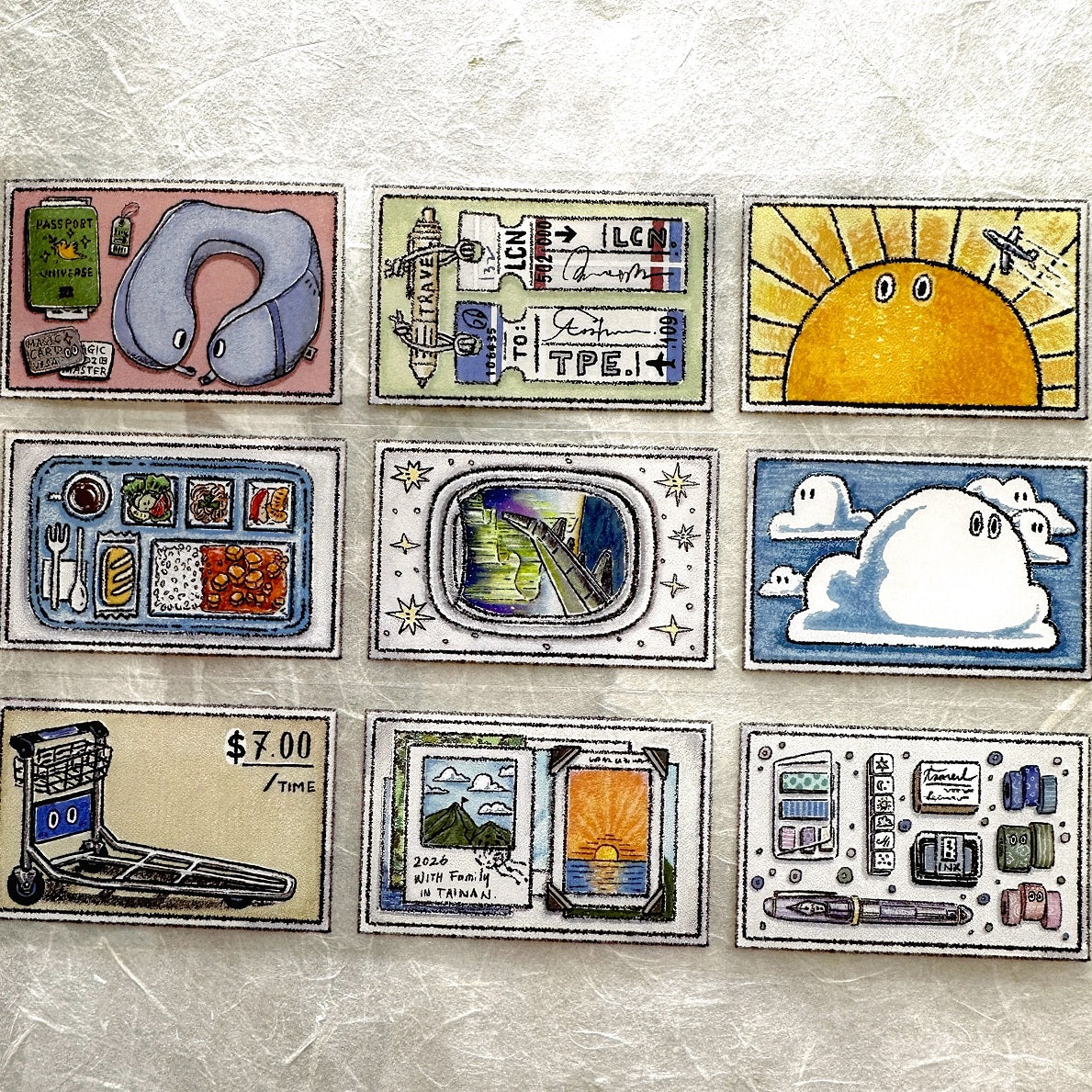 Lin Chia Ning - When Travel PET tape SAMPLES