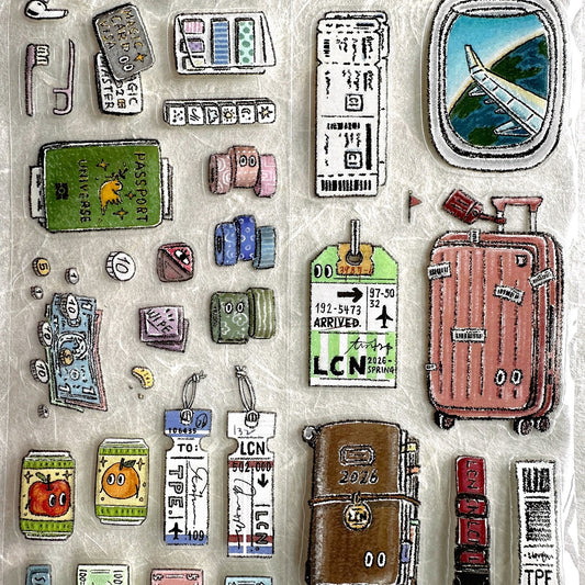 Lin Chia Ning - Travel Essentials kiss-cut PET tape SAMPLES