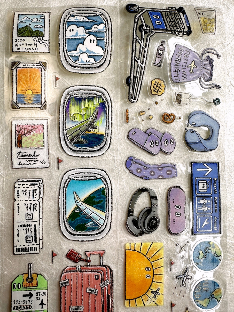 Lin Chia Ning - Travel Essentials kiss-cut PET tape SAMPLES