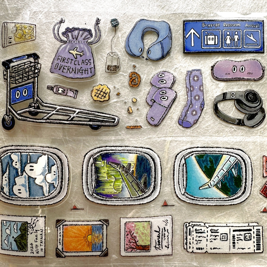 Lin Chia Ning - Travel Essentials kiss-cut PET tape SAMPLES