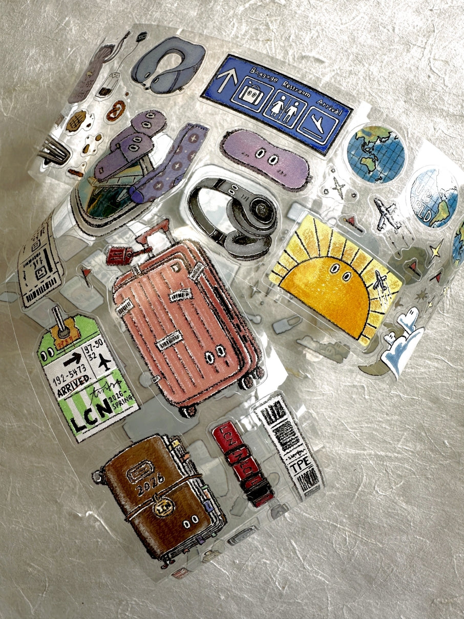 Lin Chia Ning - Travel Essentials kiss-cut PET tape SAMPLES