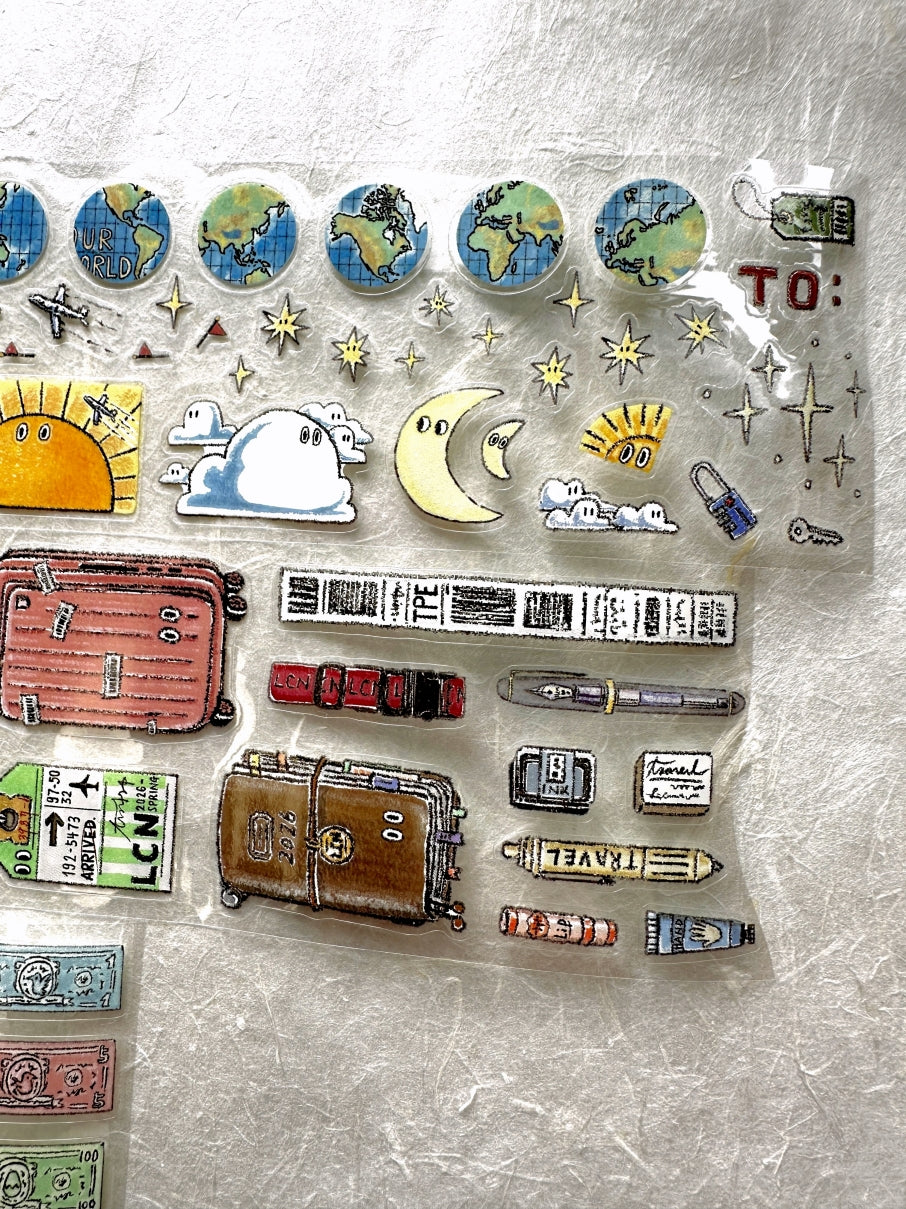 Lin Chia Ning - Travel Essentials kiss-cut PET tape SAMPLES