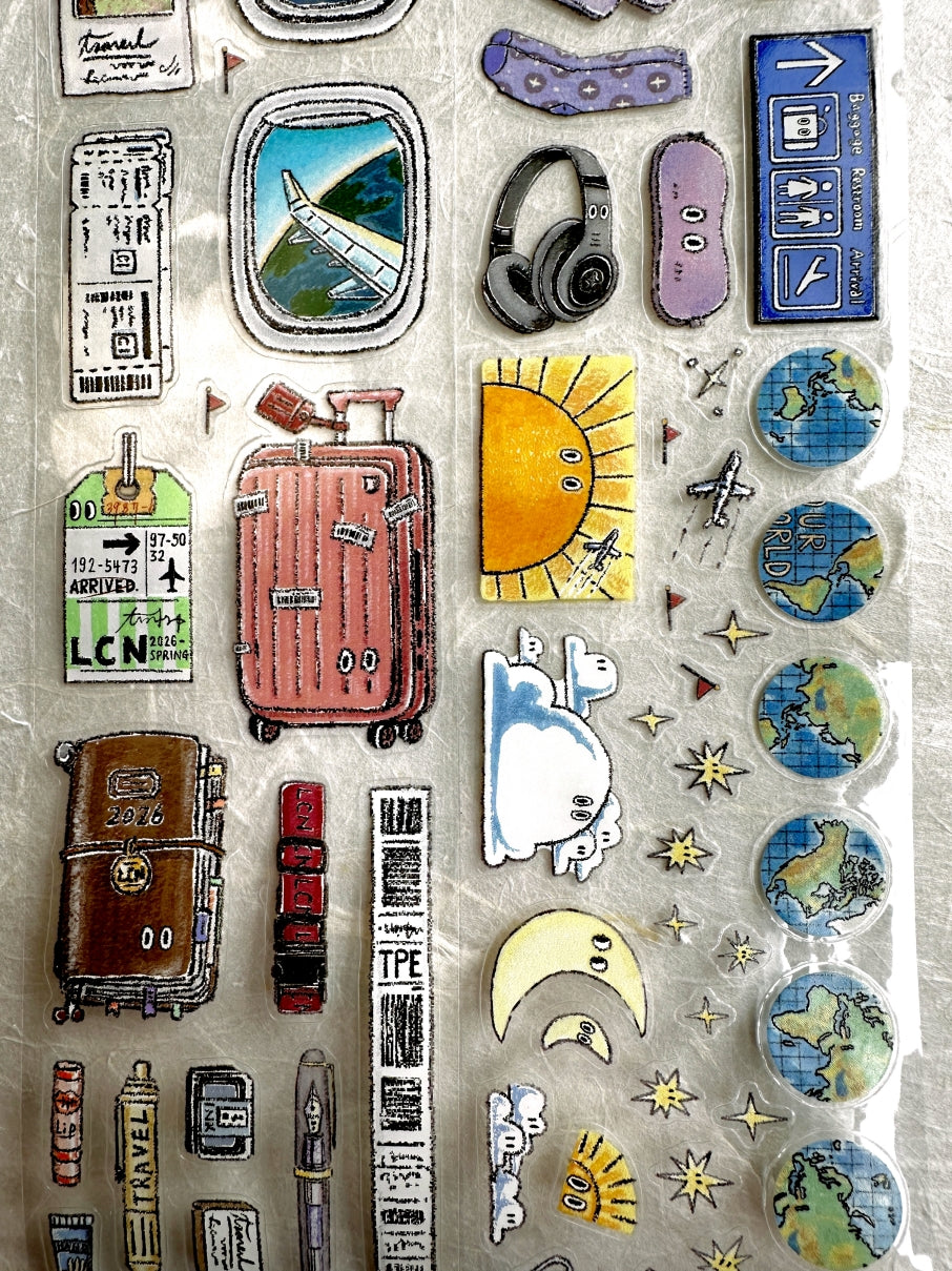 Lin Chia Ning - Travel Essentials kiss-cut PET tape SAMPLES