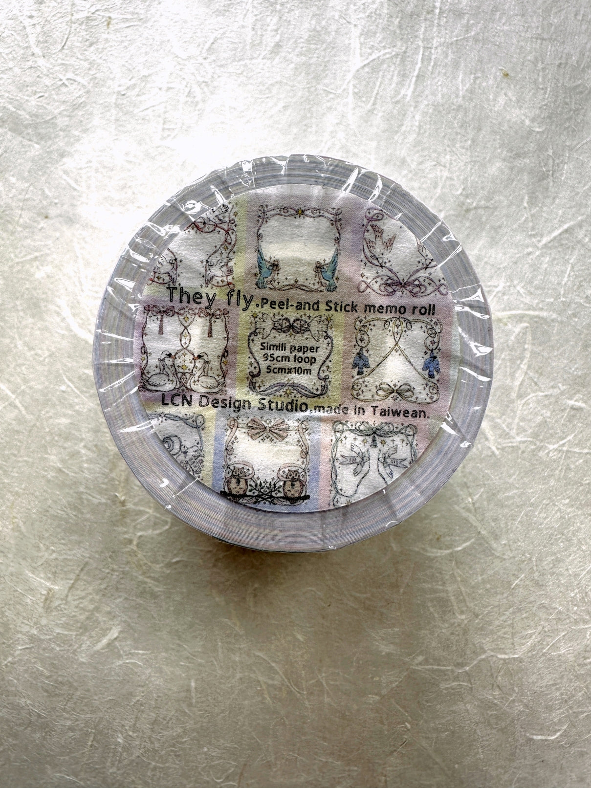 Lin Chia Ning - They Fly kiss-cut memo tape SAMPLE | **DISCOUNTED due to minor edge damage at start of roll