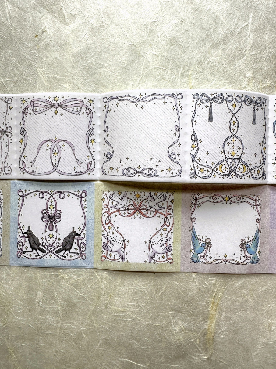 Lin Chia Ning - Bow Frames perforated peel-and-stick memo tape SAMPLES