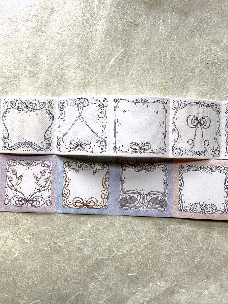 Lin Chia Ning - Bow Frames perforated peel-and-stick memo tape SAMPLES