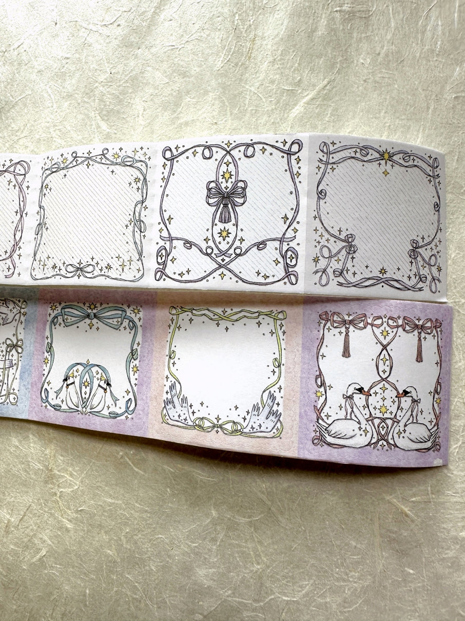 Lin Chia Ning - Bow Frames perforated peel-and-stick memo tape SAMPLES