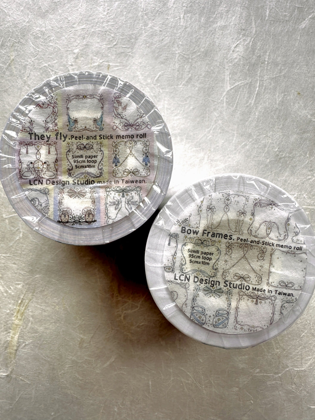 Lin Chia Ning - Bow Frames perforated peel-and-stick memo tape SAMPLES