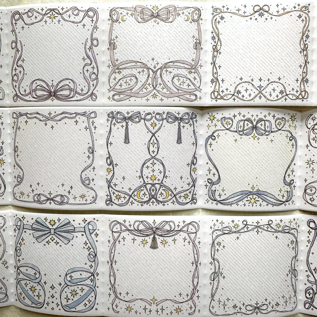 Lin Chia Ning - Bow Frames memo tape SAMPLE | **DISCOUNTED due to minor edge damage at start of roll