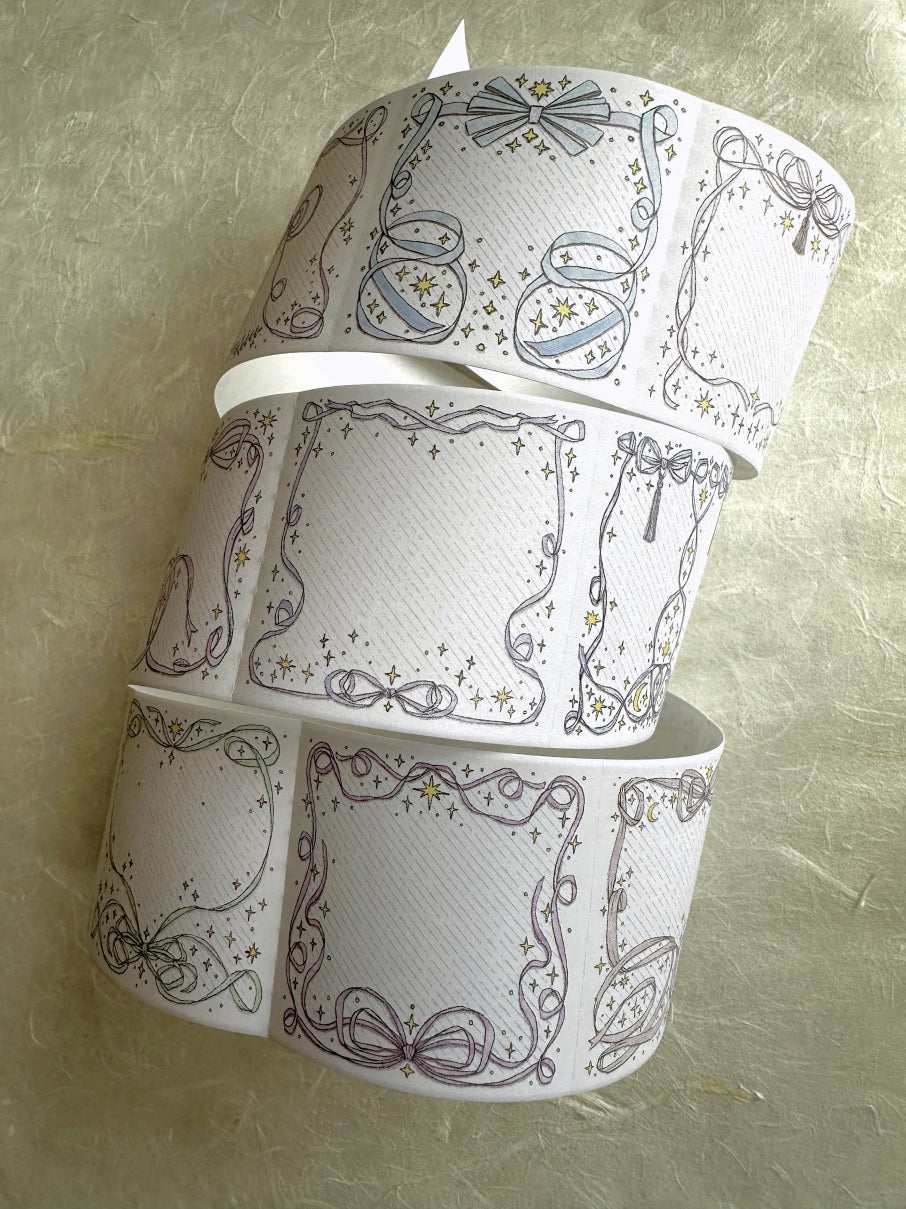 Lin Chia Ning - Bow Frames memo tape SAMPLE | **DISCOUNTED due to minor edge damage at start of roll