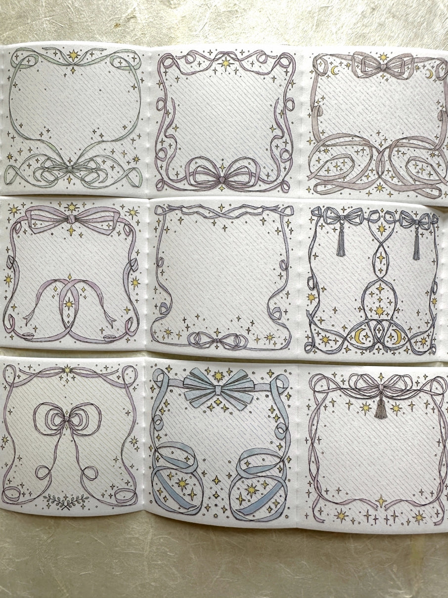 Lin Chia Ning - Bow Frames memo tape SAMPLE | **DISCOUNTED due to minor edge damage at start of roll