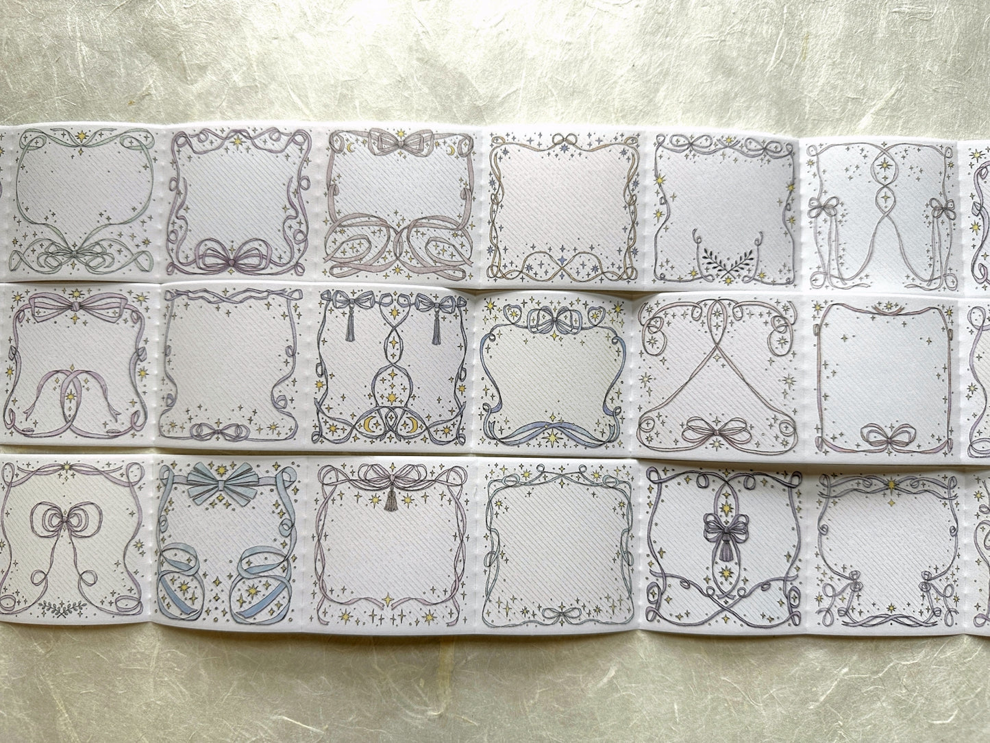 Lin Chia Ning - Bow Frames memo tape SAMPLE | **DISCOUNTED due to minor edge damage at start of roll