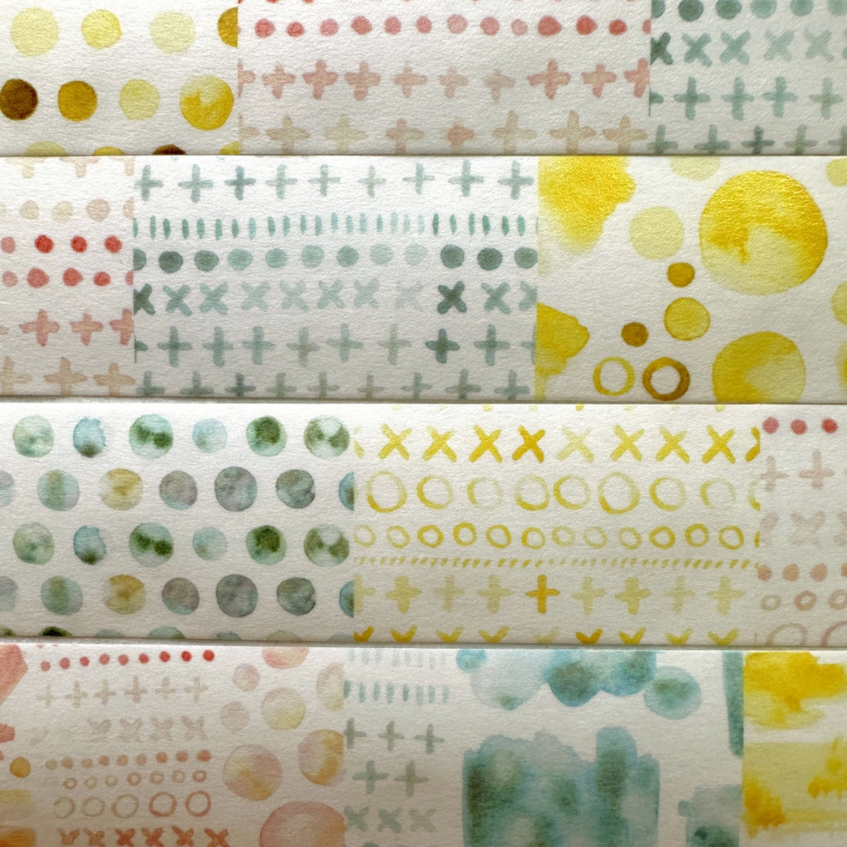Lin Chia Ning - Watercolor Pattern 1 washi tape SAMPLES
