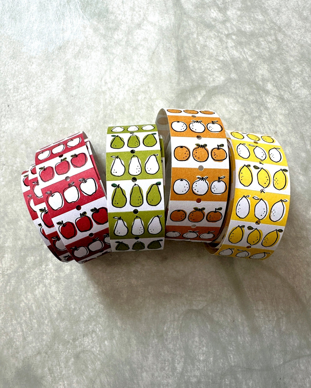 Lin Chia Ning - Fruits label sticker roll SAMPLES