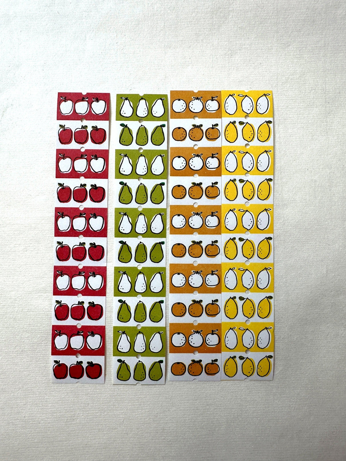 Lin Chia Ning - Fruits label sticker roll SAMPLES