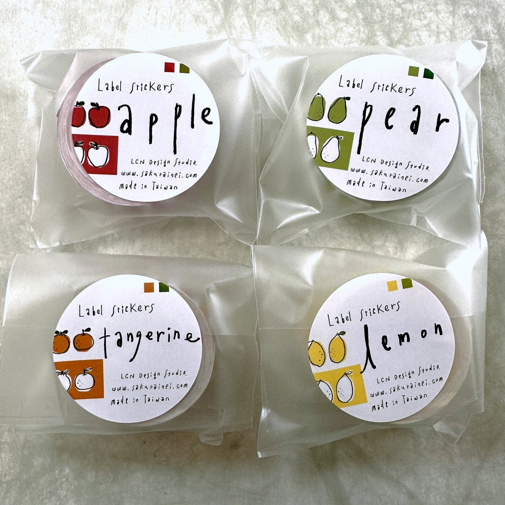 Lin Chia Ning - Fruits label sticker roll SAMPLES