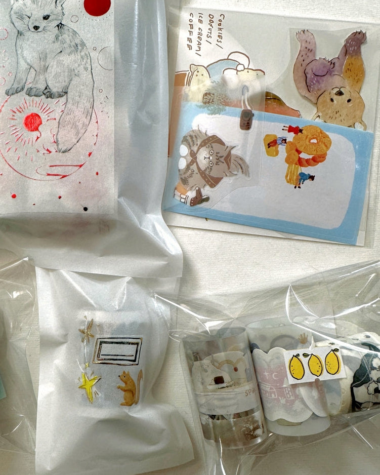 Lin Chia Ning - Fruits label sticker roll SAMPLES