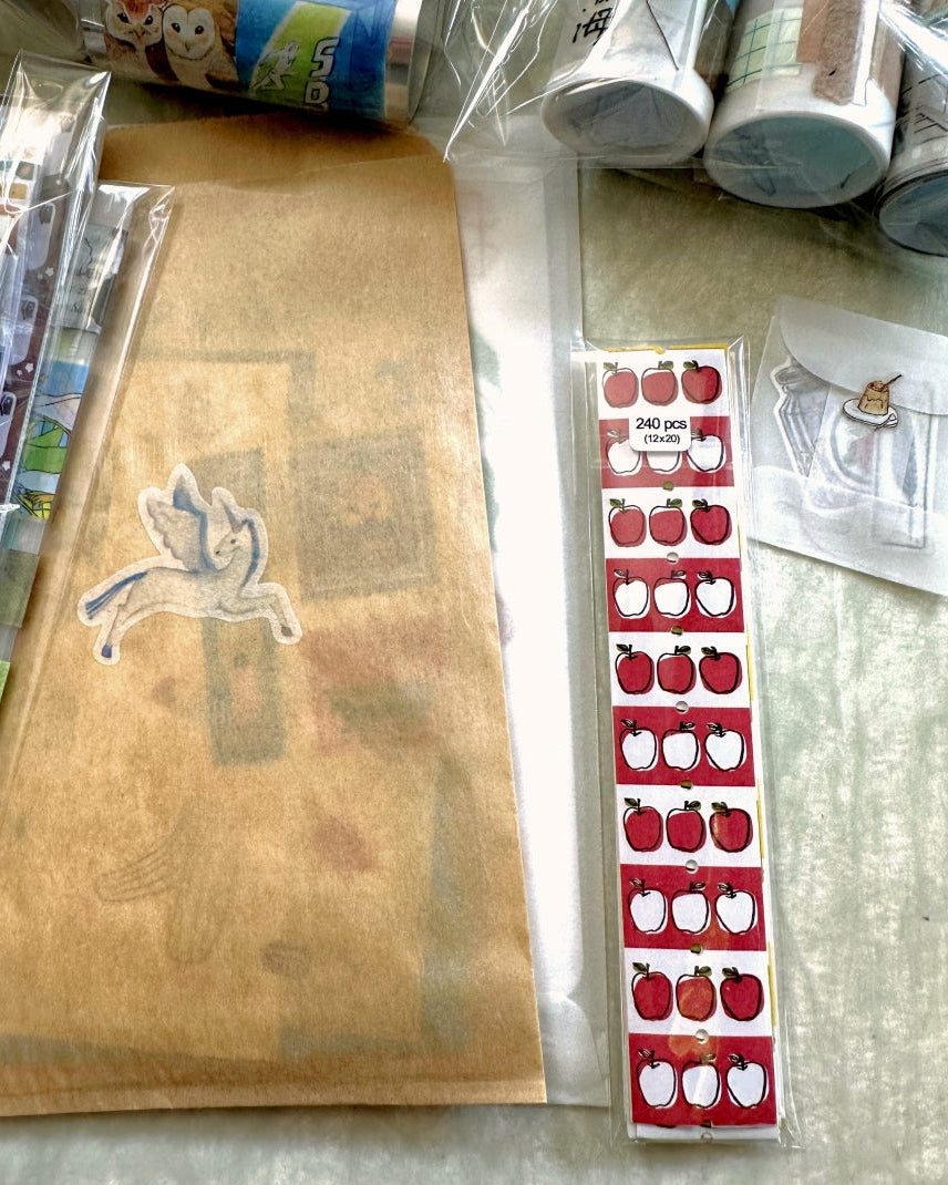 Lin Chia Ning - Fruits label sticker roll SAMPLES