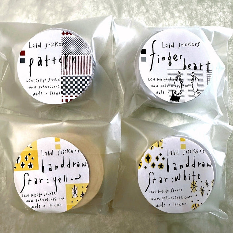 Lin Chia Ning - 2025 label sticker rolls (Set of Twelve) SAMPLES