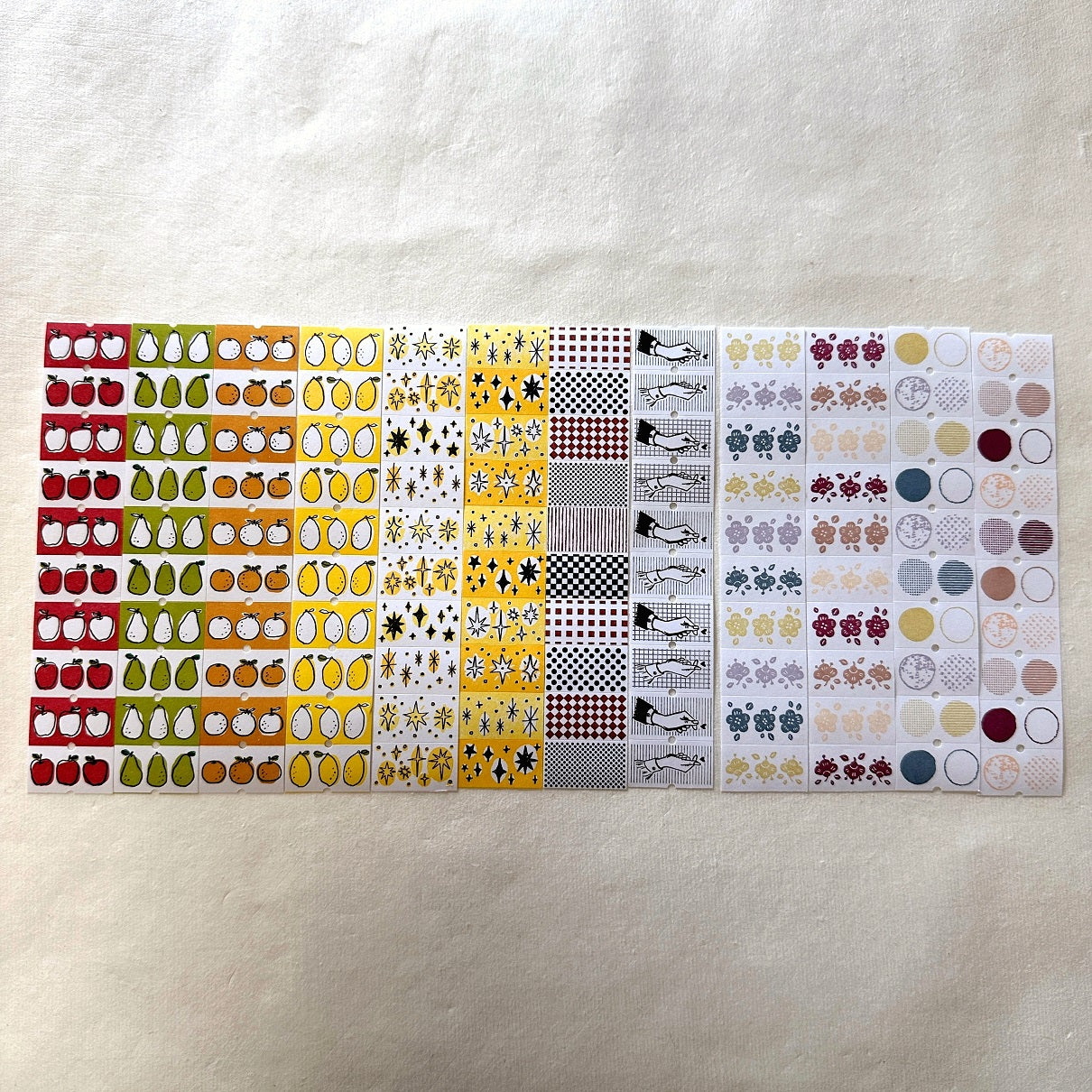 Lin Chia Ning - 2025 label sticker rolls (Set of Twelve) SAMPLES