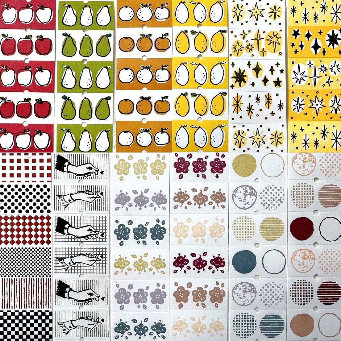 Lin Chia Ning - 2025 label sticker rolls (Set of Twelve) SAMPLES