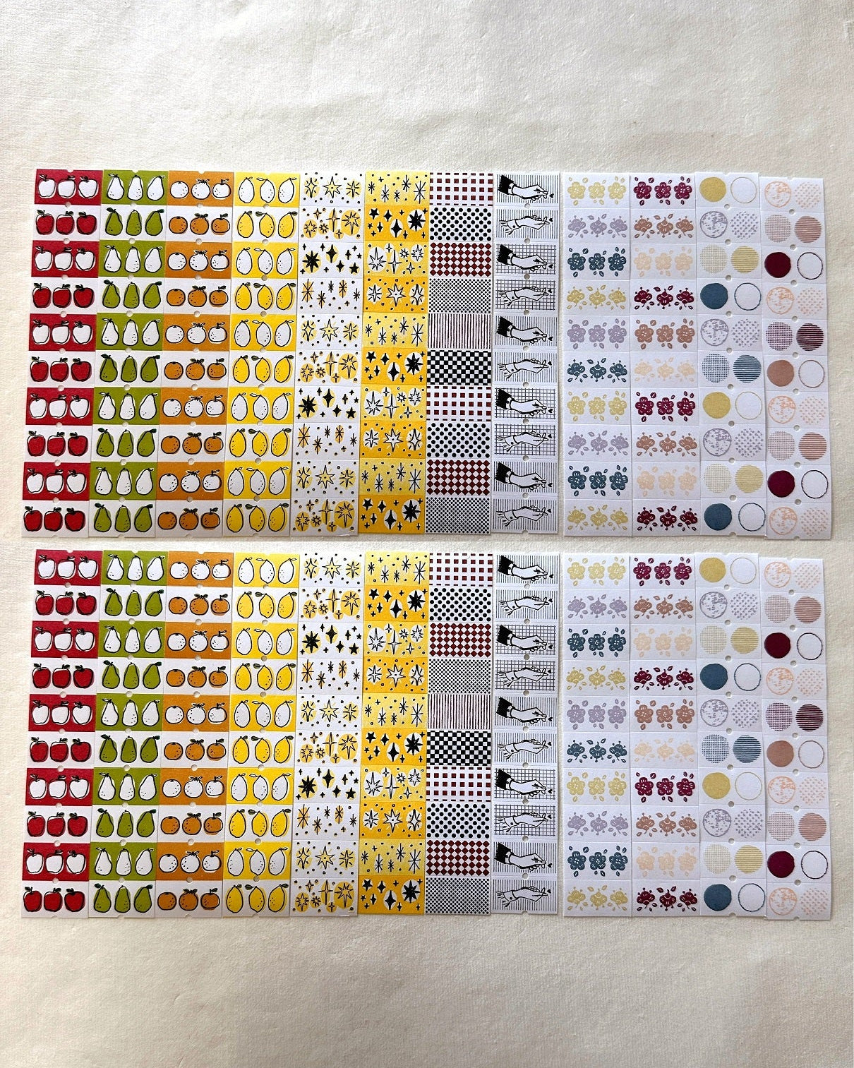 Lin Chia Ning - 2025 label sticker rolls (Set of Twelve) SAMPLES