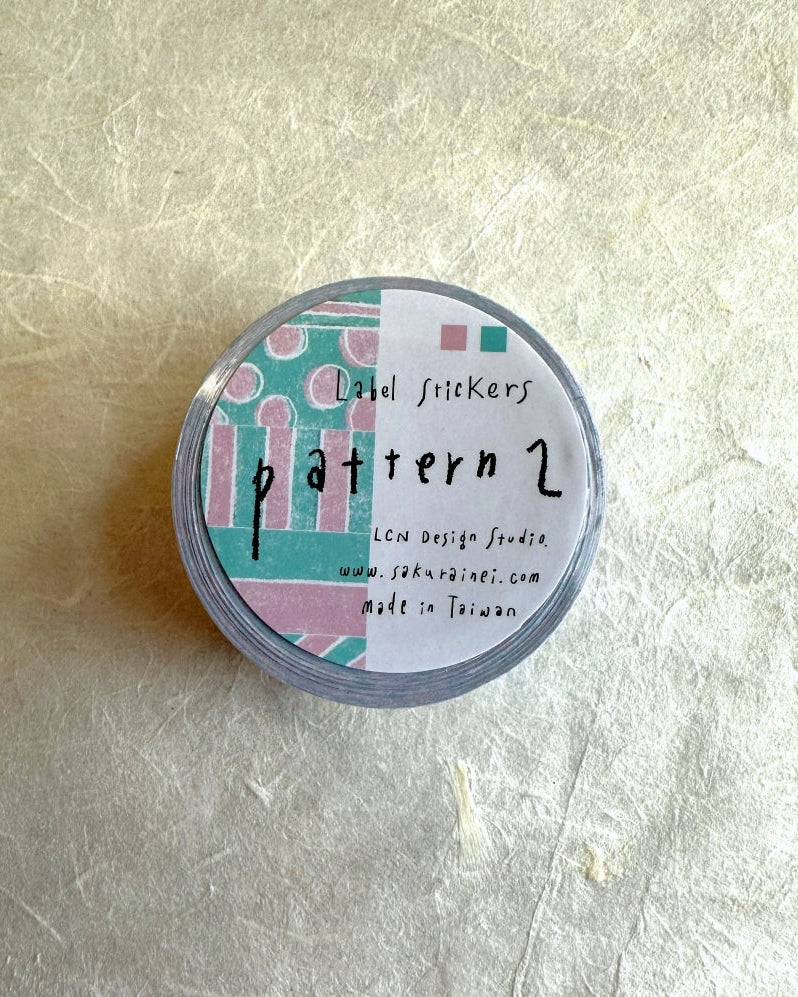 Lin Chia Ning - Pattern 2 label sticker SAMPLES