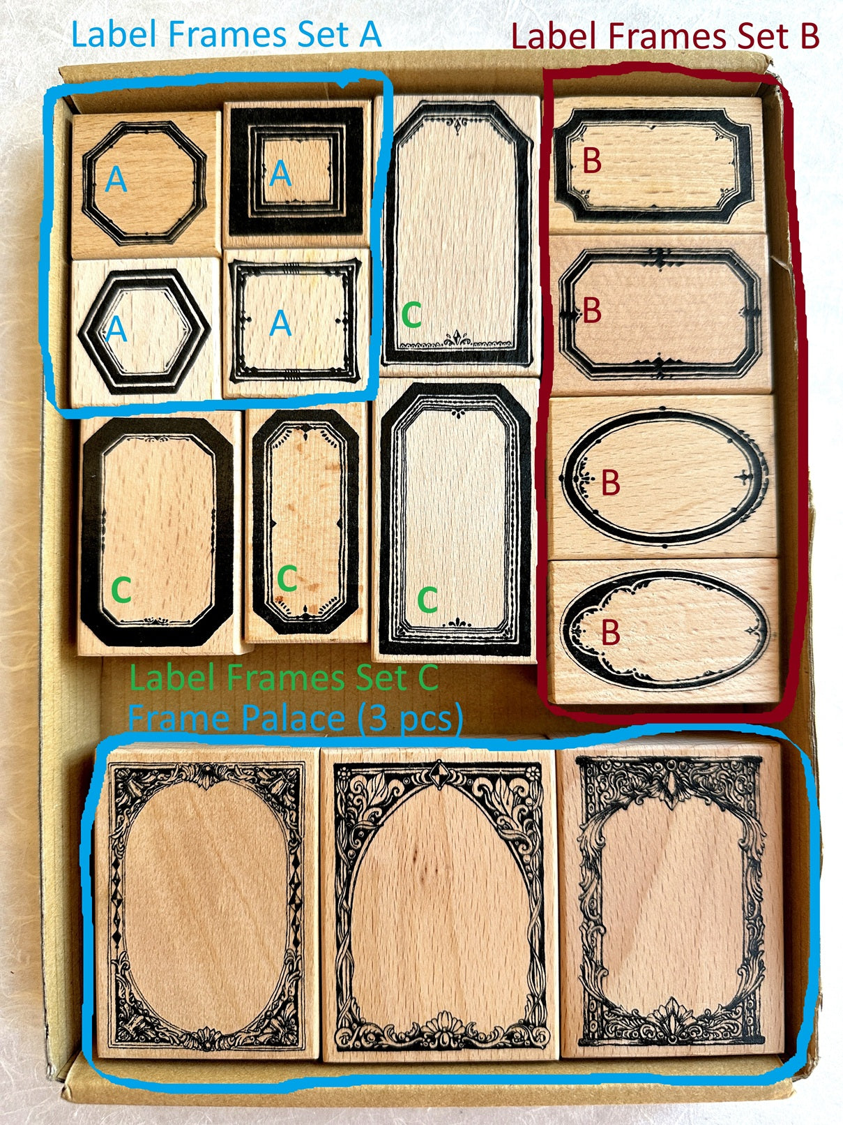 Lin Chia Ning - assorted rubber stamps [Pre-Loved]