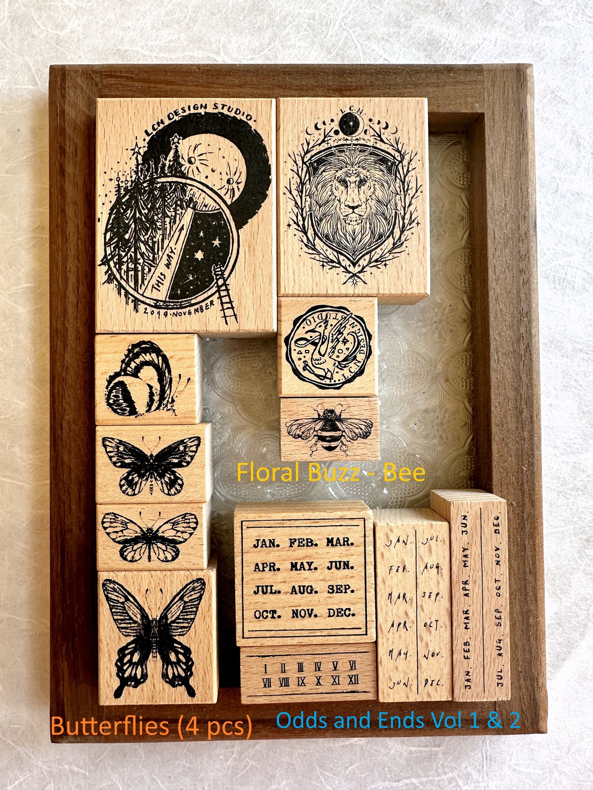 Lin Chia Ning - assorted rubber stamps [Pre-Loved]