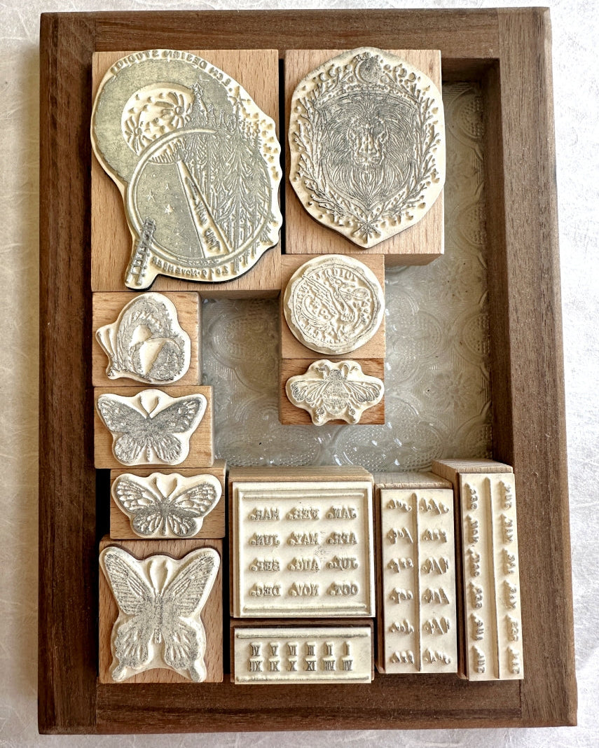 Lin Chia Ning - assorted rubber stamps [Pre-Loved]