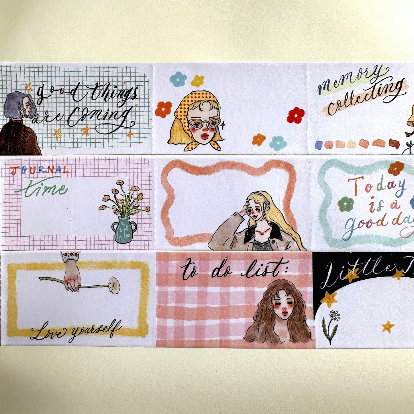 La Dolce Vita - Today Is a Good Day sticky memo roll SAMPLES