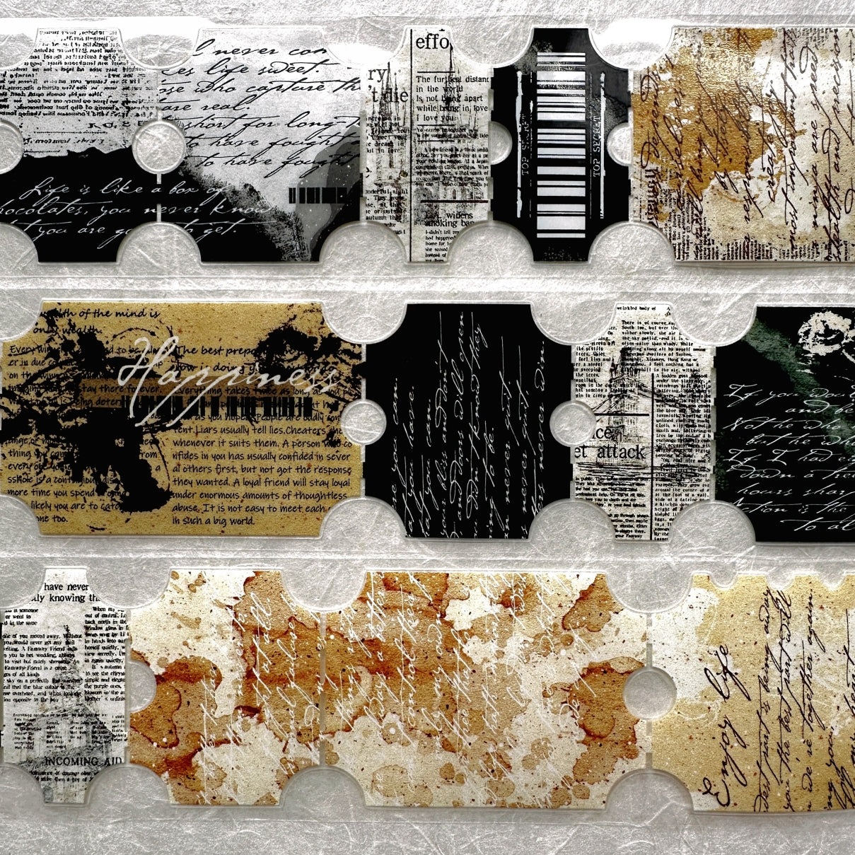 LinLanXi Studio - Words of Faith kiss-cut PET tape (5 cm x 125 cm) SAMPLES