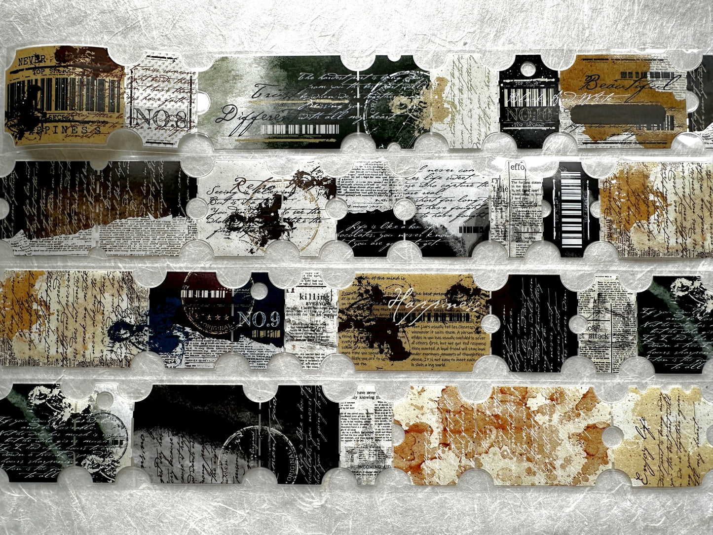 LinLanXi Studio - Words of Faith kiss-cut PET tape (5 cm x 125 cm) SAMPLES