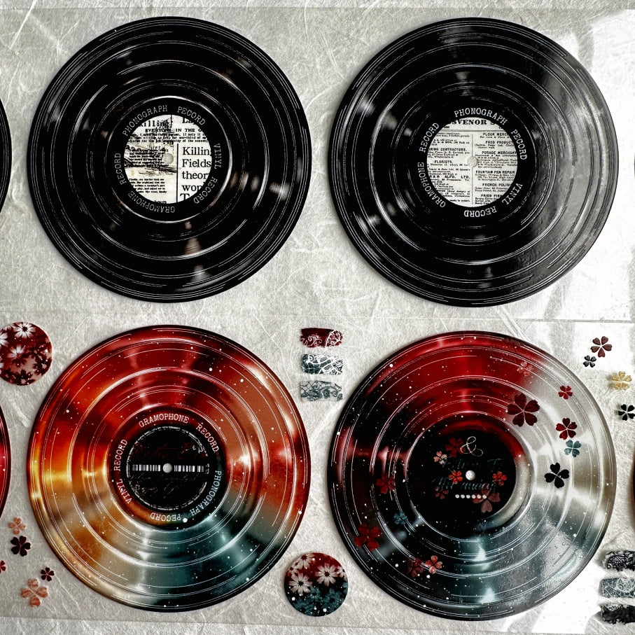 LinLanXi Studio - Vinyl Records PET tapes (7 cm x 125 cm) SAMPLES