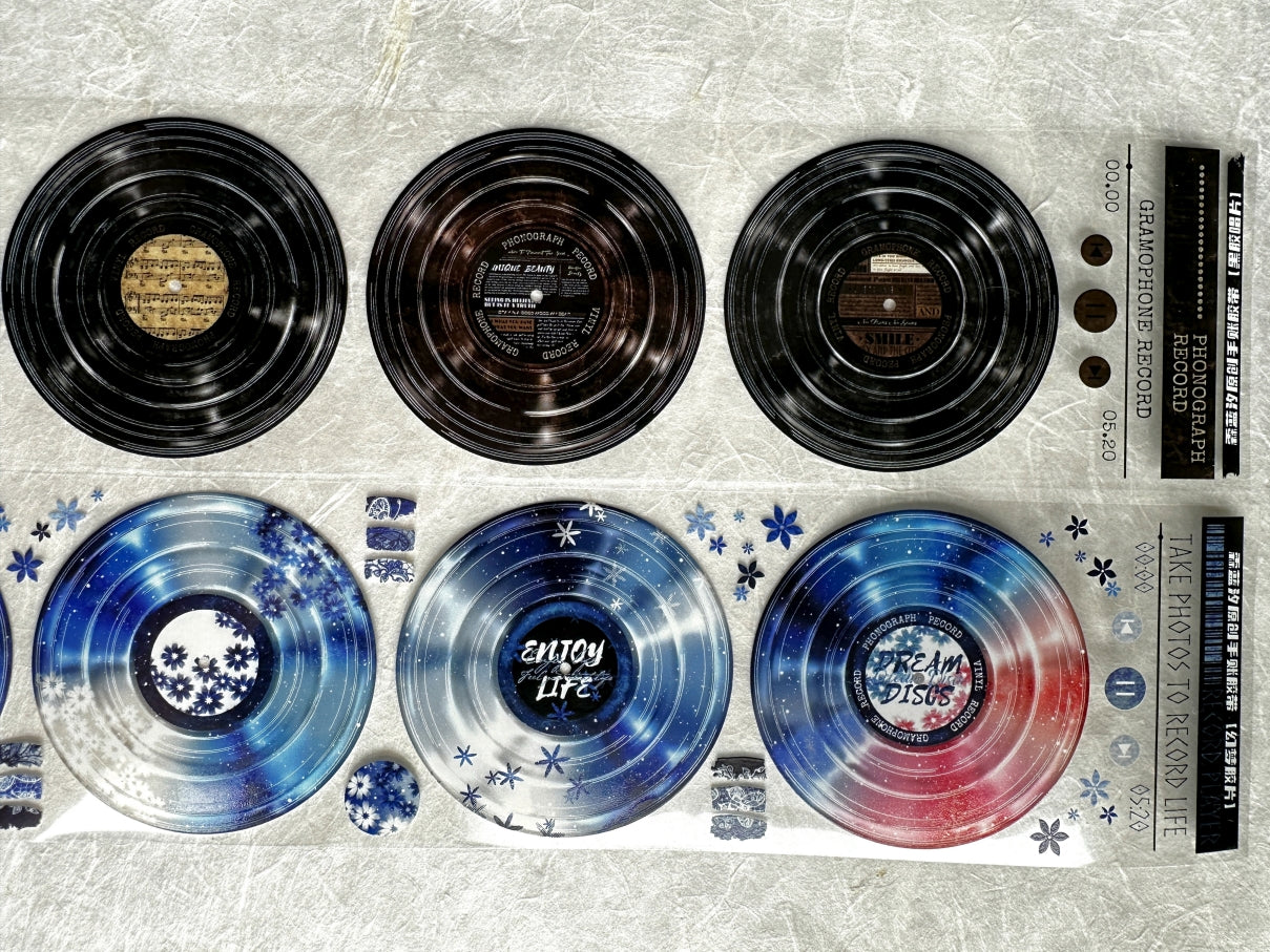 LinLanXi Studio - Vinyl Records PET tapes (7 cm x 125 cm) SAMPLES