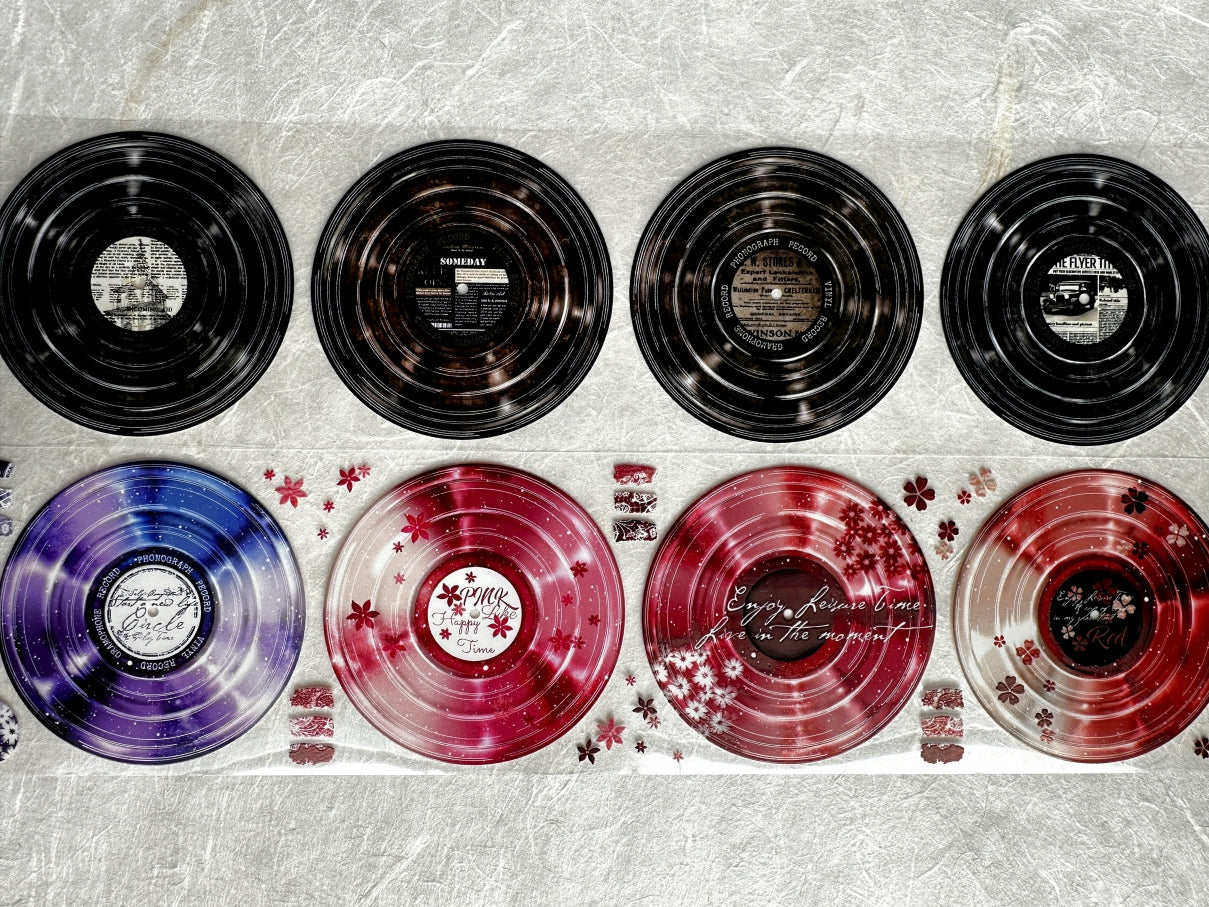 LinLanXi Studio - Vinyl Records PET tapes (7 cm x 125 cm) SAMPLES