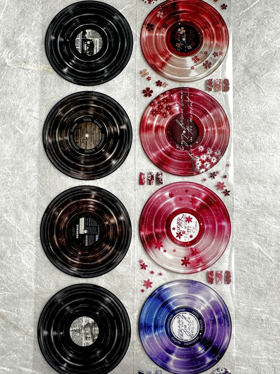 LinLanXi Studio - Vinyl Records PET tapes (7 cm x 125 cm) SAMPLES