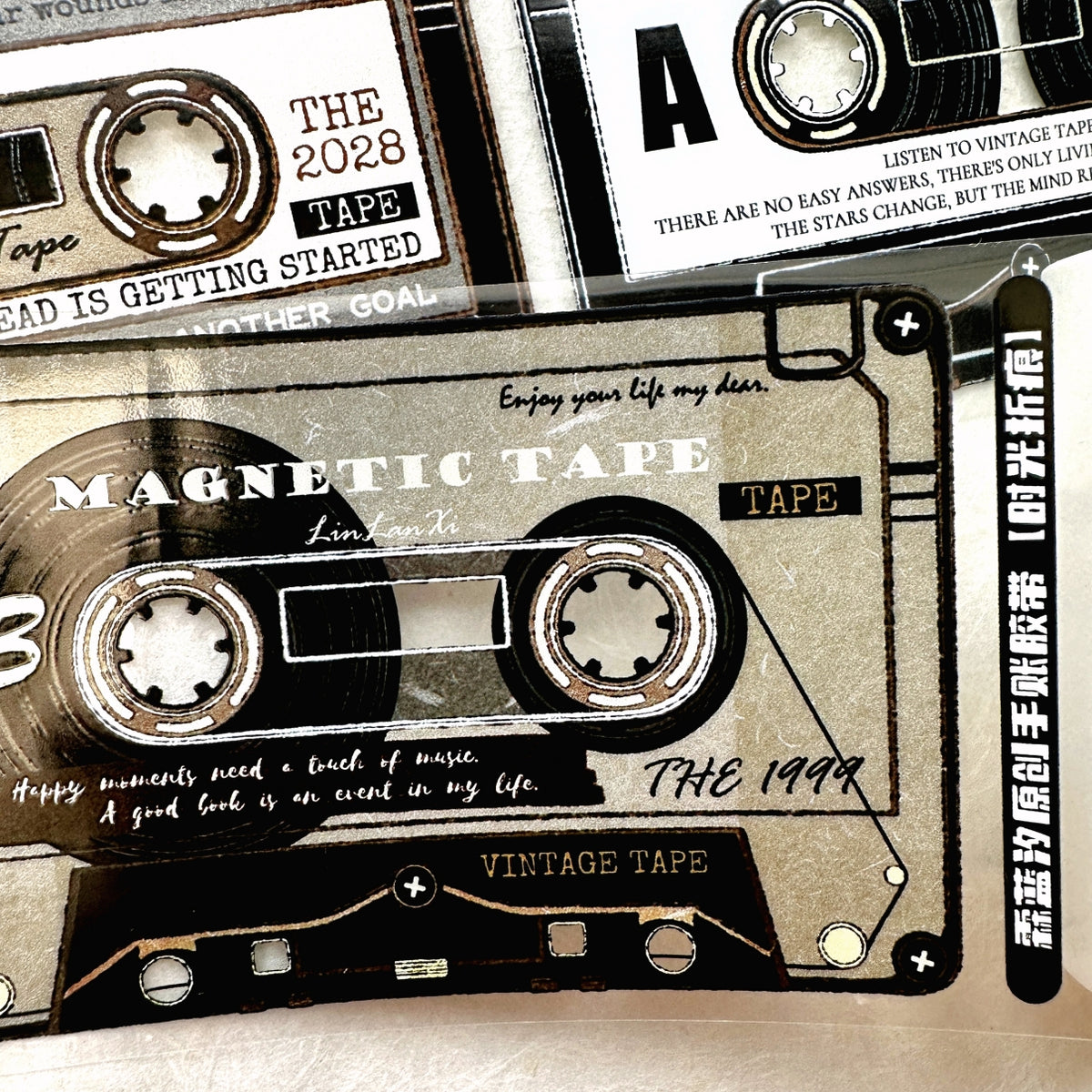 LinLanXi Studio - Retro Cassette Tapes PET tape SAMPLES