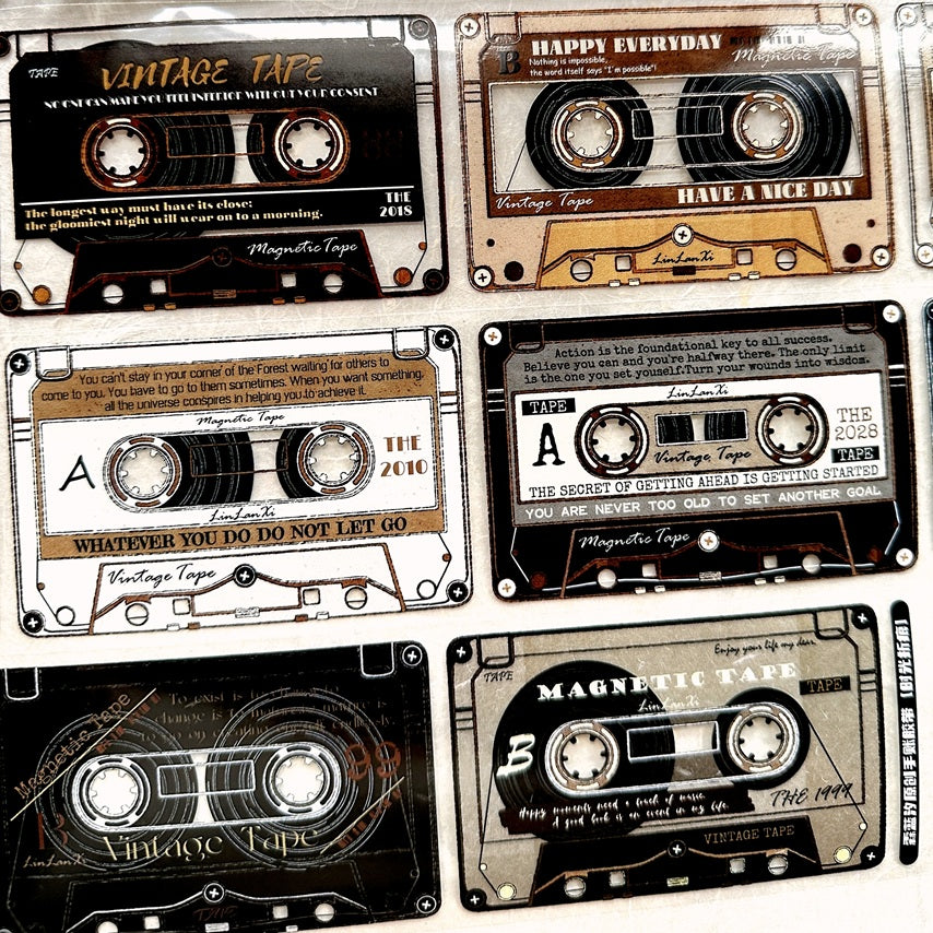 LinLanXi Studio - Retro Cassette Tapes PET tape SAMPLES